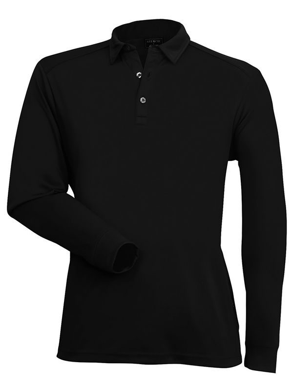 Stencil Freshen Polo L/S 1043 Mens L/S Polo (1043)