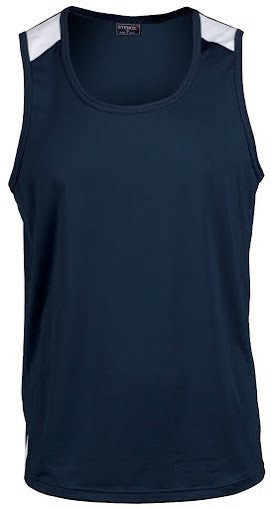 Stencil-Stencil Men's Team Singlet-Navy/White / S-Corporate Apparel Online - 4