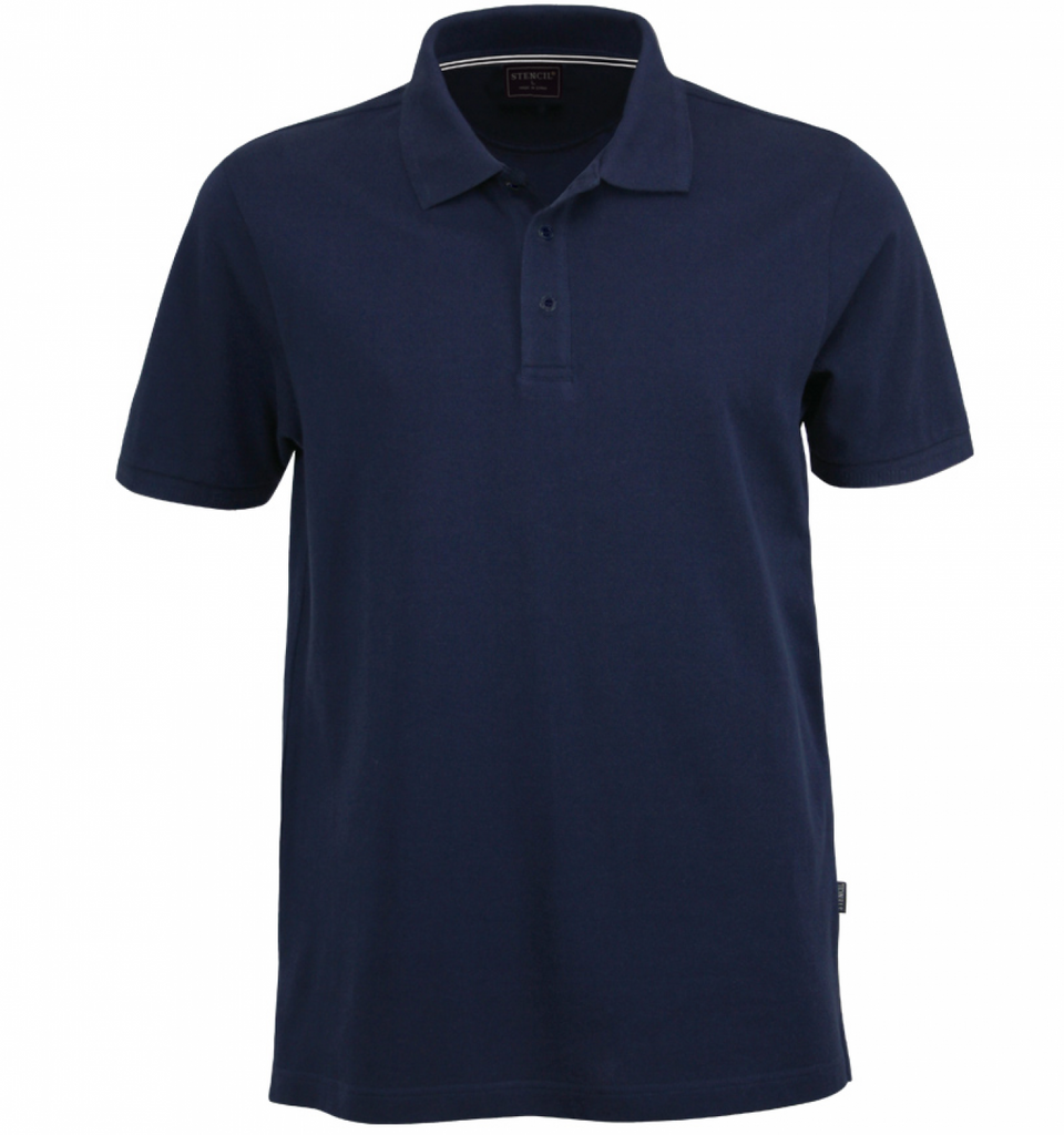 Stencil Oceanic Mens S/S Polo-(1065)