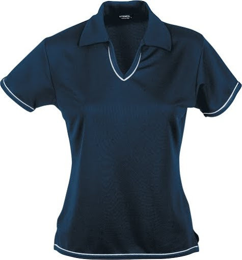 Stencil-Stencil Ladies' Cool Dry Polo 1st (12 Colour)-Navy/White / 8-Corporate Apparel Online - 9