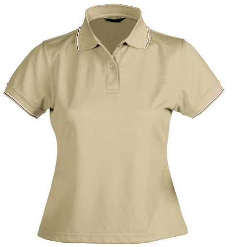 Stencil-Stencil Ladies' Lightweight C/D Polo-Beige/Navy/White / 8-Corporate Apparel Online - 2