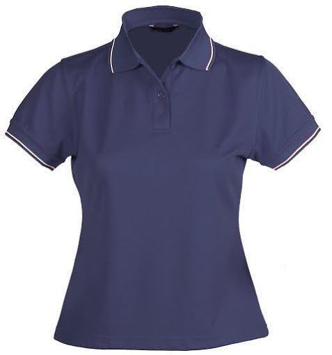 Stencil-Stencil Ladies' Lightweight C/D Polo-Navy/White/Beige / 8-Corporate Apparel Online - 5