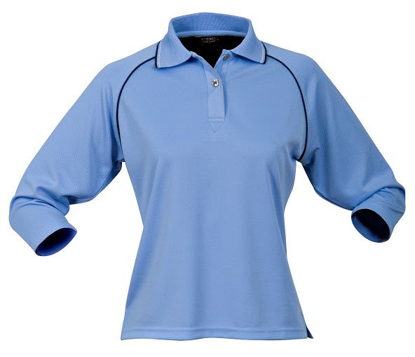 Stencil-Stencil Ladies' Cool Dry Polo-Bimini blue/Navy/White / 8-Corporate Apparel Online - 4