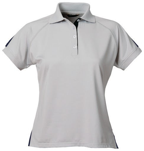 Stencil-Stencil Ladies' Team Polo-Silver/Navy / 8-Corporate Apparel Online - 2