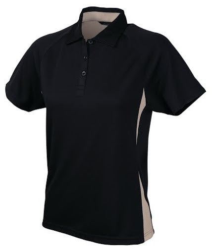 Stencil-Stencil Ladies' Arctic Polo-Black/Sandstone / 8-Corporate Apparel Online - 6