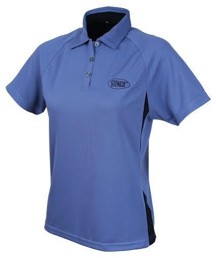 Stencil-Stencil Ladies' Arctic Polo-Dusty blue/Navy / 8-Corporate Apparel Online - 4