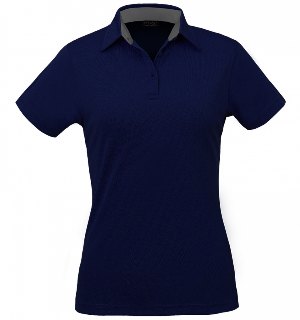 Stencil Kahve Ladies S/S Polo(1164)