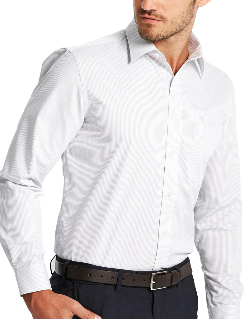 Gloweave-Gloweave Men's Square Dobby L/S Shirt--Corporate Apparel Online - 1