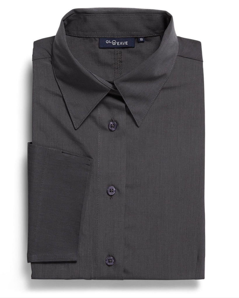 Gloweave-Gloweave Ladies End On End 3/4 Sleeve Shirt-Slate / 8-Corporate Apparel Online - 2