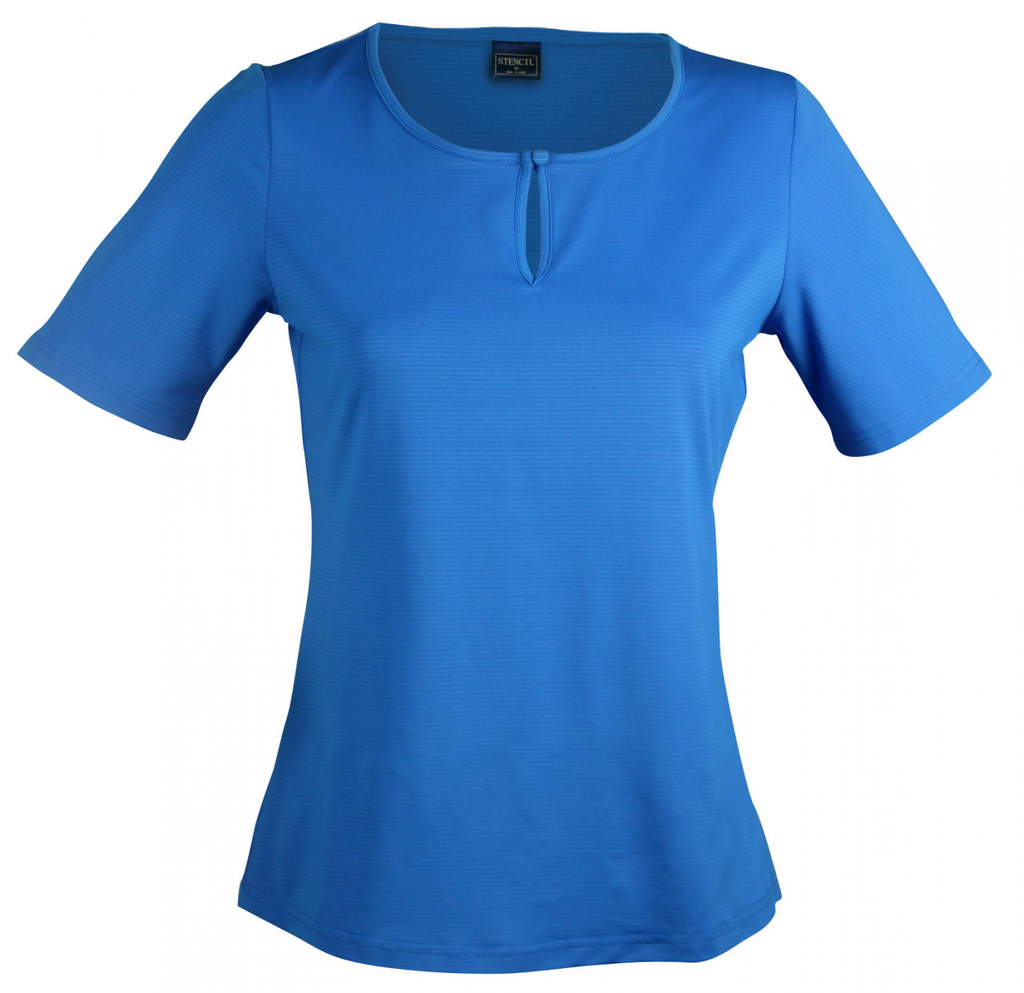 Stencil-Stencil Silvertech Ladies S/S Top--Uniform Wholesalers - 1