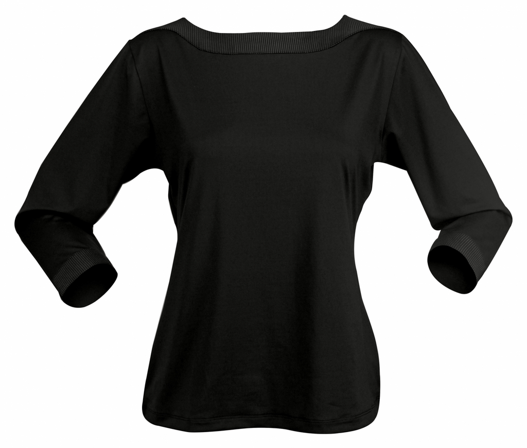 Stencil Argent 3/4S Ladies Top (1259Q)