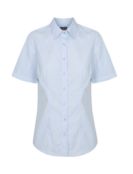 Gloweave Womens Premium Poplin Short Sleeve Shirt (1520WS)