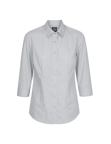 Gloweave Womens Premium Poplin 3/4 Sleeve Shirt (1520WZ)