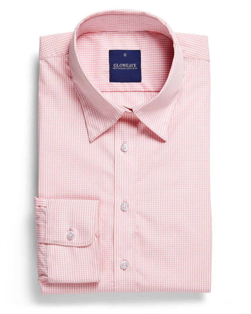 Gloweave-Gloweave Ladies Gingham Check L/S Shirt-Pink / 6-Corporate Apparel Online - 4