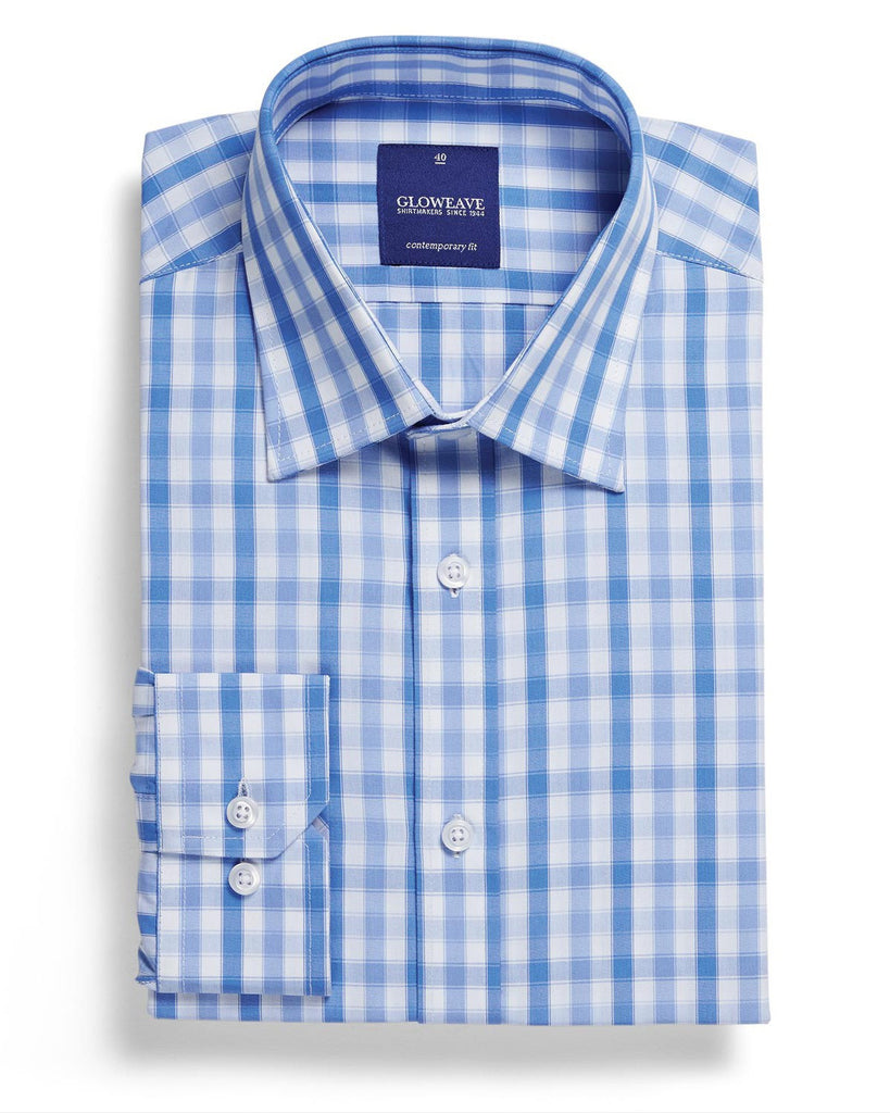Gloweave-Gloweave Men's Soft Tonal Check L/S Shirt--Corporate Apparel Online - 3