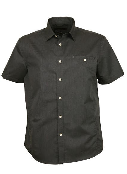 Stencil-Stencil Men's Empire Shirt (S/S)-Charcoal/Grey / S-Corporate Apparel Online - 2