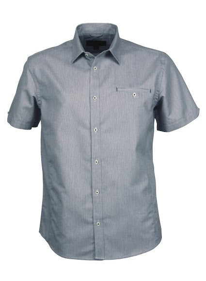 Stencil-Stencil Men's Empire Shirt (S/S)-Grey/Charcoal / S-Corporate Apparel Online - 3