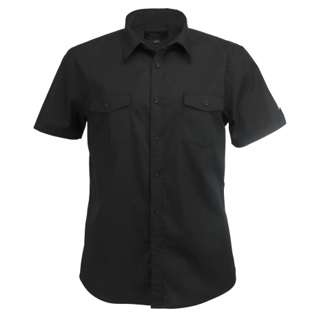 Stencil-Stencil  Hospitality Nano 2034S Mens L/S Shirt-S / Black / Black-Uniform Wholesalers - 4