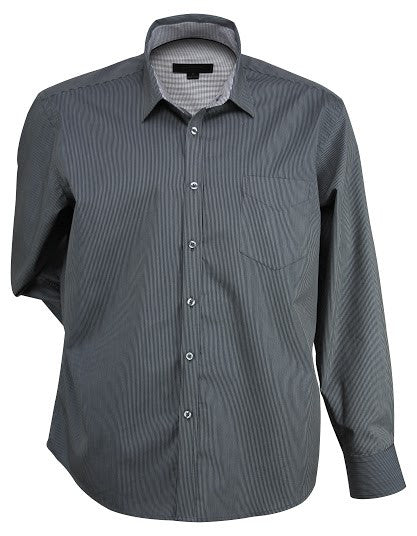 Stencil-Stencil Men's Inspire Shirt (L/S)-Charcoal / S-Corporate Apparel Online - 5
