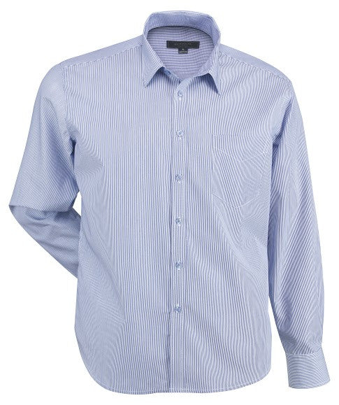 Stencil-Stencil Men's Inspire Shirt (L/S)-Mid Blue / S-Corporate Apparel Online - 3