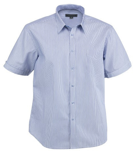 Stencil-Stencil Men's Inspire Shirt (S/S)-Mid Blue / S-Corporate Apparel Online - 3