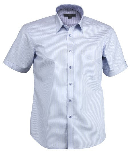 Stencil-Stencil Men's Inspire Shirt (S/S)-Sky Blue / S-Corporate Apparel Online - 2