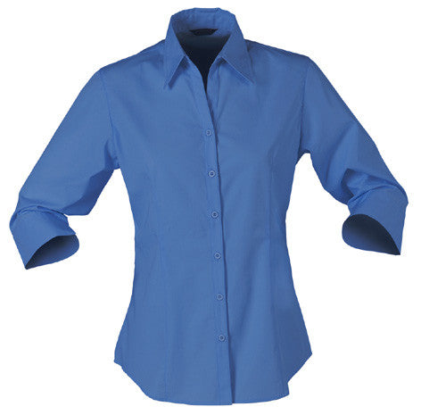 Stencil-Stencil Ladies' Nano Shirt (3/4 Sleeve)-Slate Blue / 8-Corporate Apparel Online - 4