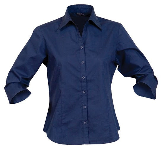 Stencil-Stencil Ladies' Nano Shirt (3/4 Sleeve)-Navy / 8-Corporate Apparel Online - 5