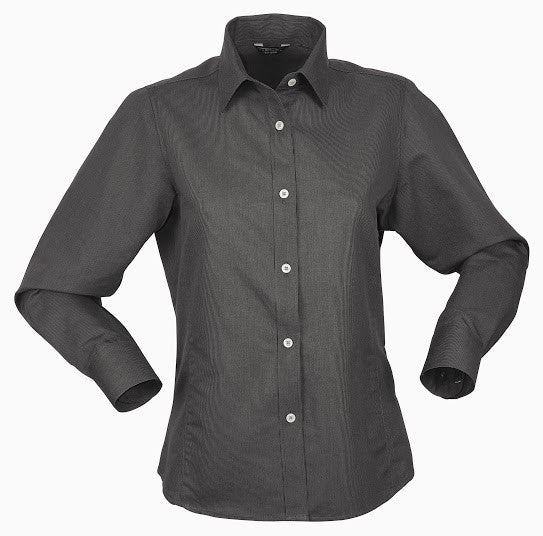 Stencil-Stencil Ladies' Empire Shirt (L/S)-Charcoal/Grey / 8-Corporate Apparel Online - 2