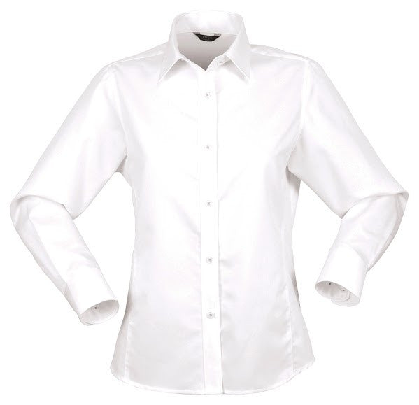 Stencil-Stencil Ladies' Empire Shirt (L/S)-White/White / 8-Corporate Apparel Online - 1