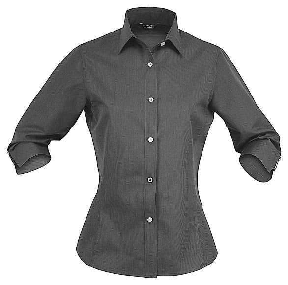 Stencil-Stencil Ladies' Empire Shirt (3/4 Sleeve)-Charcoal/Grey / 8-Corporate Apparel Online - 2