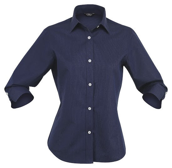 Stencil-Stencil Ladies' Empire Shirt (3/4 Sleeve)-Navy/Sky / 8-Corporate Apparel Online - 4