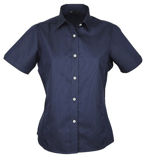 Stencil-Stencil Ladies' Empire Shirt (S/S)-Navy/Sky / 8-Corporate Apparel Online - 4