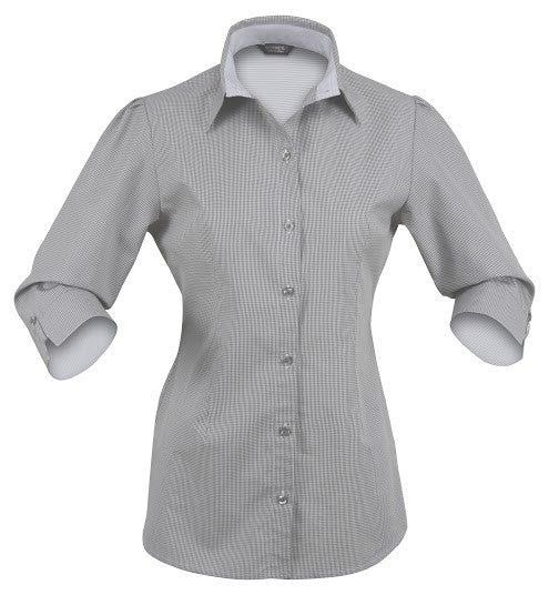 Stencil-Stencil Ladies' Dominion Shirt (3/4 Sleeve)-Chamoisee / 8-Corporate Apparel Online - 2