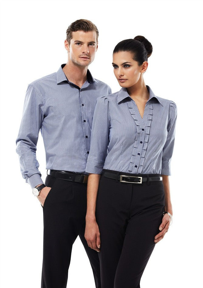 Biz Collection-Biz Collection Edge Ladies 3/4 sleeve shirt--Corporate Apparel Online - 1