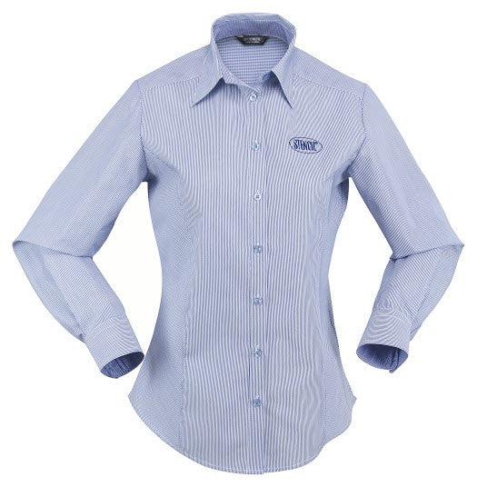 Stencil-Stencil Ladies' Inspire Shirt (L/S)-Mid Blue / 8-Corporate Apparel Online - 3
