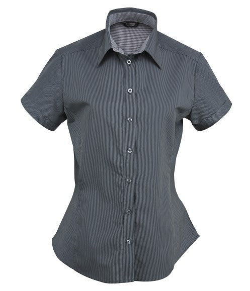Stencil-Stencil Ladies' Inspire Shirt (S/S)-Charcoal / 8-Corporate Apparel Online - 5
