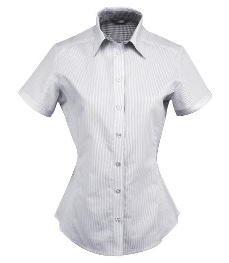 Stencil-Stencil Ladies' Inspire Shirt (S/S)-Grey/White / 8-Corporate Apparel Online - 1