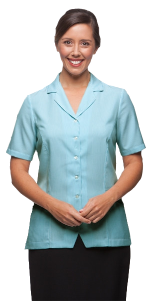 City Collection-City Collection EZYLIN Dual Pocket Stripe-6 / Teal-Corporate Apparel Online - 2