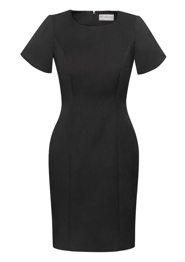 Biz Corporates Womens Cool Stretch Short Sleeve Shift Dress (30112 ...