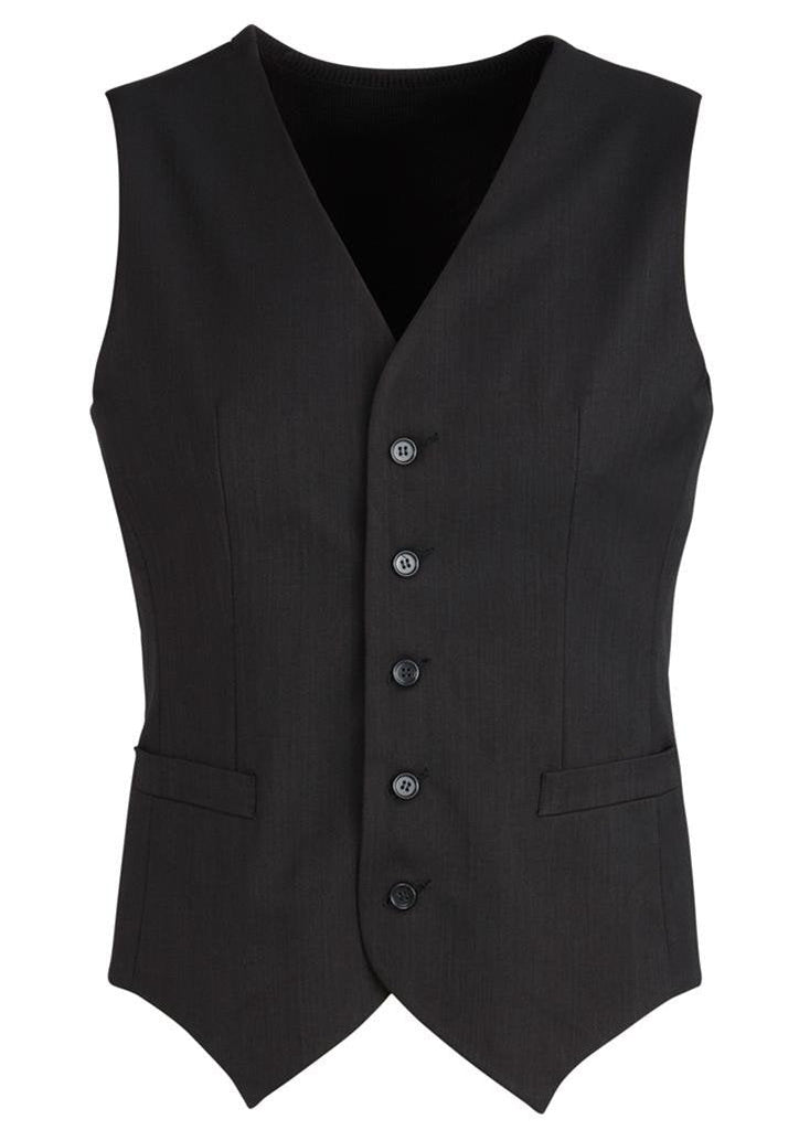 Biz Corporates Men's Peaked Vest with Knitted Back (90111)