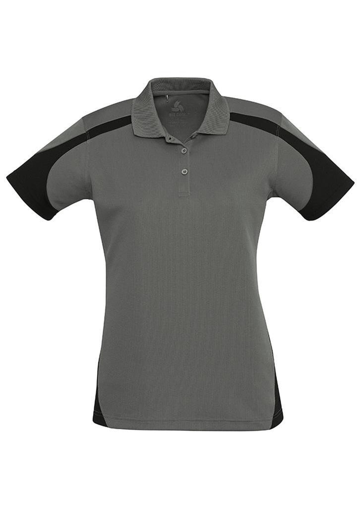 Biz Collection-Biz Collection Ladies Talon Polo-Ash/Black / 8-Corporate Apparel Online - 7