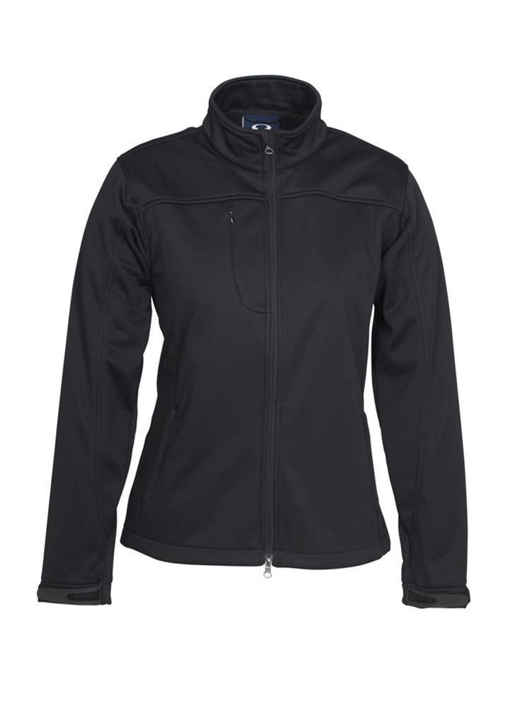 Biz Collection-Biz Collection Ladies Soft Shell Jacket-Black / S-Corporate Apparel Online - 2