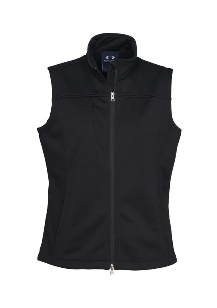 Biz Collection-Biz Collection Ladies Soft Shell Vest-Black / S-Corporate Apparel Online - 2