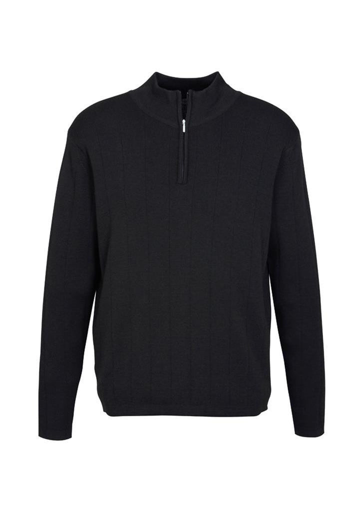 Biz Collection-Biz Collection Mens 80/20 Wool-Rich Pullover-Black / XS-Corporate Apparel Online - 2