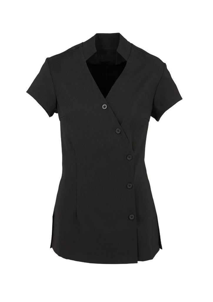 Biz Collection-Biz Collection Ladies Zen Crossover Tunic-Black / 6-Corporate Apparel Online - 1