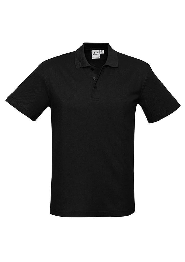 Biz Collection-Biz Collection Mens Crew Polo(1st 10 colours)-Black / S-Corporate Apparel Online - 3