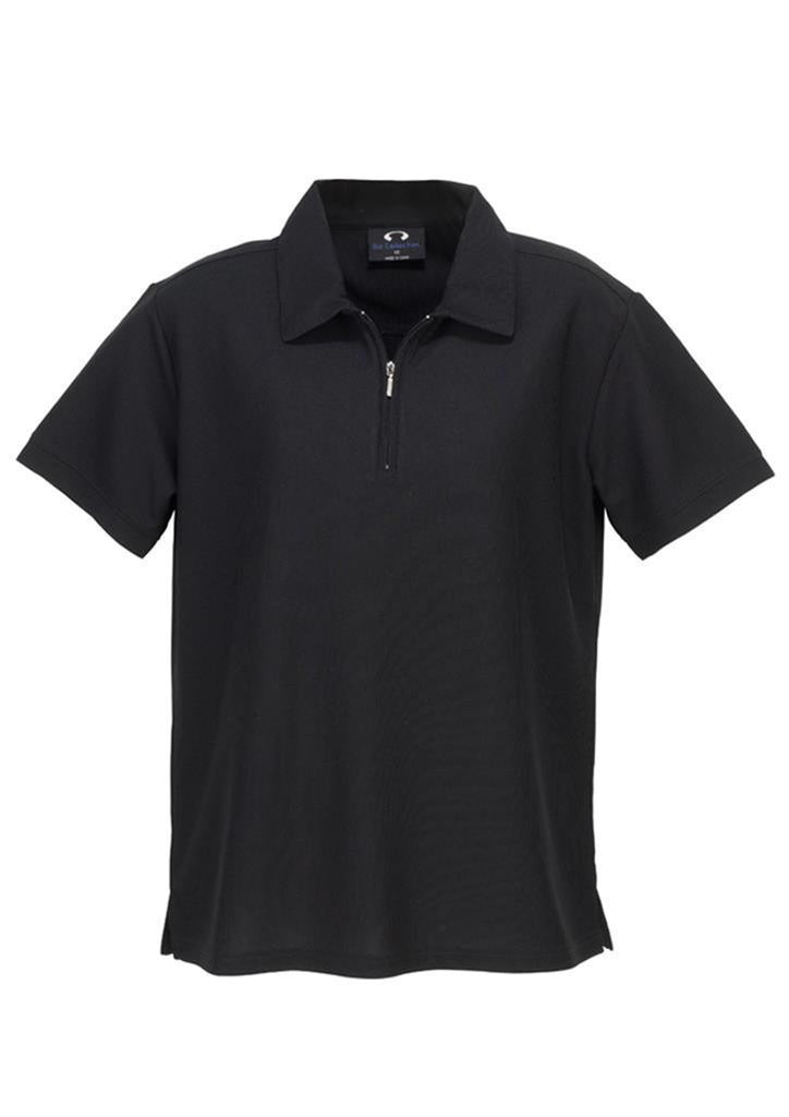 Biz Collection-Biz Collection Ladies Micro Waffle Polo-Black / 8-Corporate Apparel Online - 3