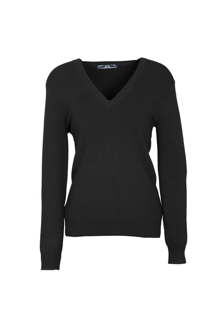 Biz Collection-Biz Collection Ladies V Neck Pullover-Black / Small-Corporate Apparel Online - 2