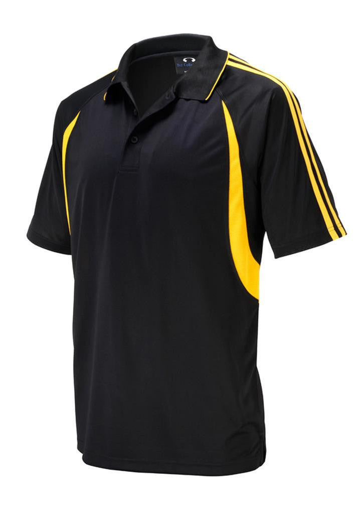 Biz Collection-Biz Collection Kids Flash Polo 1st ( 10 colour)-Black / Gold / 4-Uniform Wholesalers - 3